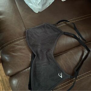 Gymshark Black Sports Bra, light support